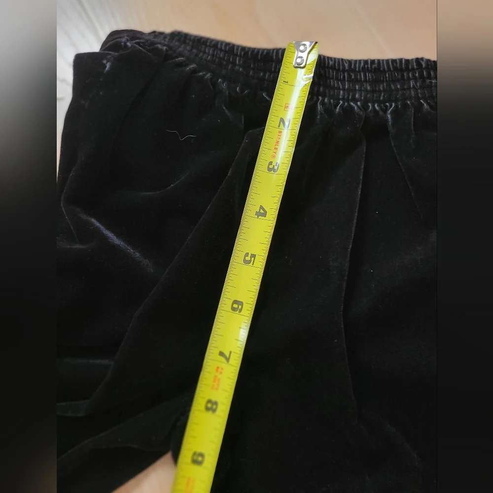 Vintage 1990s special occasion black velvet 2-piece suiting vest and dress pants - Picture 9 of 12